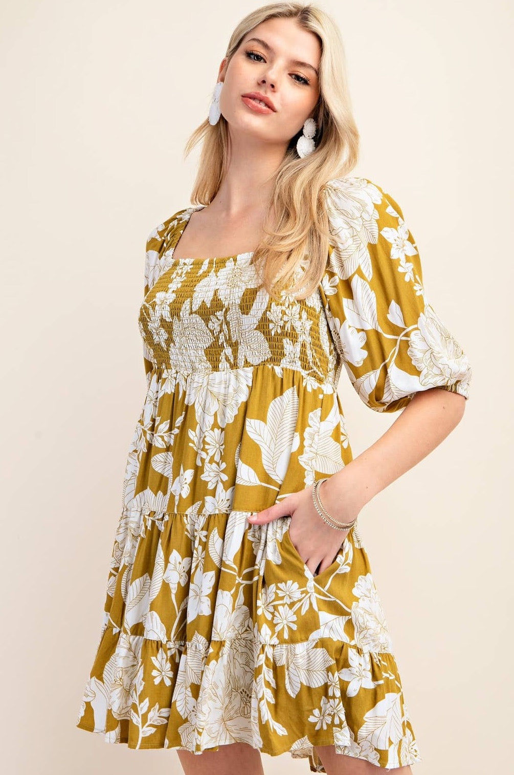 Floral Bubble Gypsy Dress