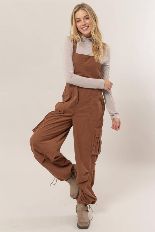 Brown Corduroy Gypsy Overalls