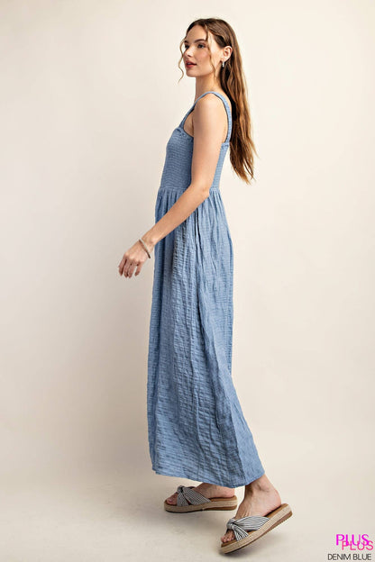 Cowgirl Blue Gypsy Dress (+)