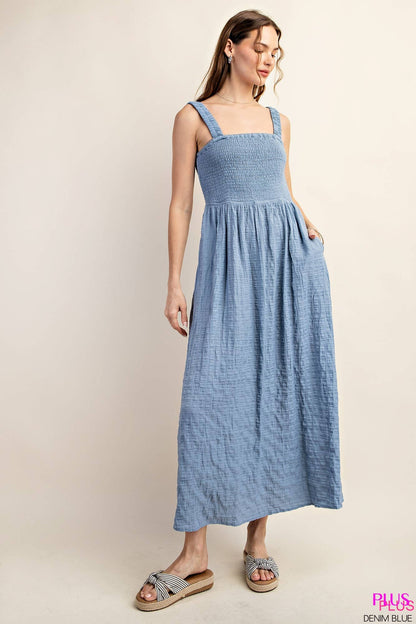 Cowgirl Blue Gypsy Dress (+)