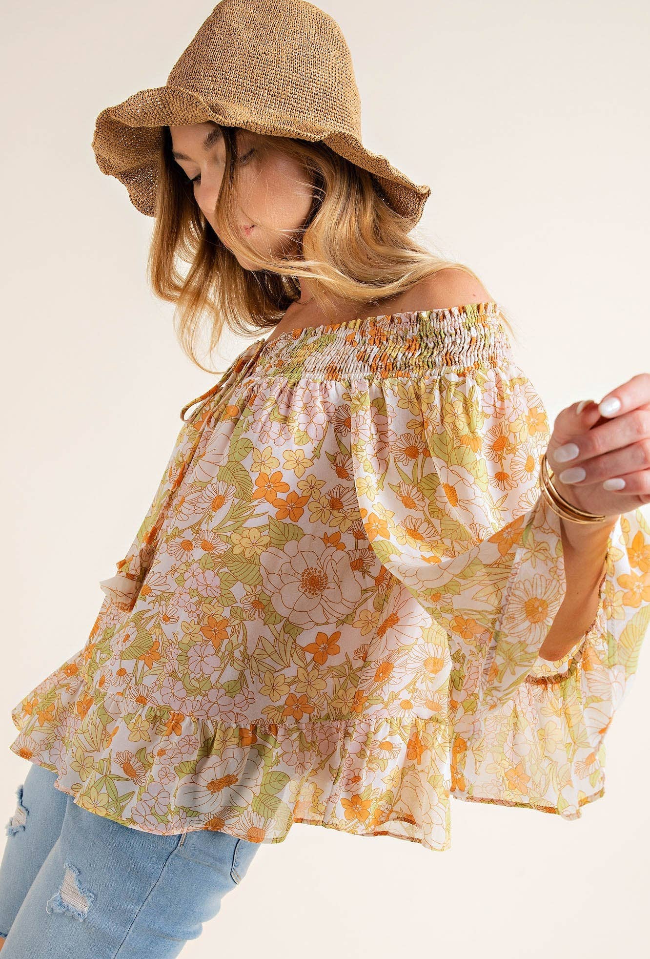 Soft Chiffon Gypsy Top